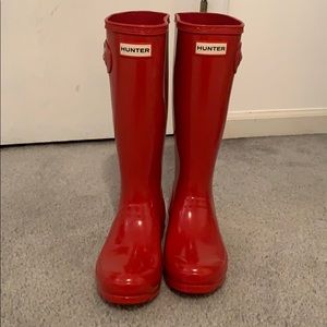 Red Hunter Rain Boots
